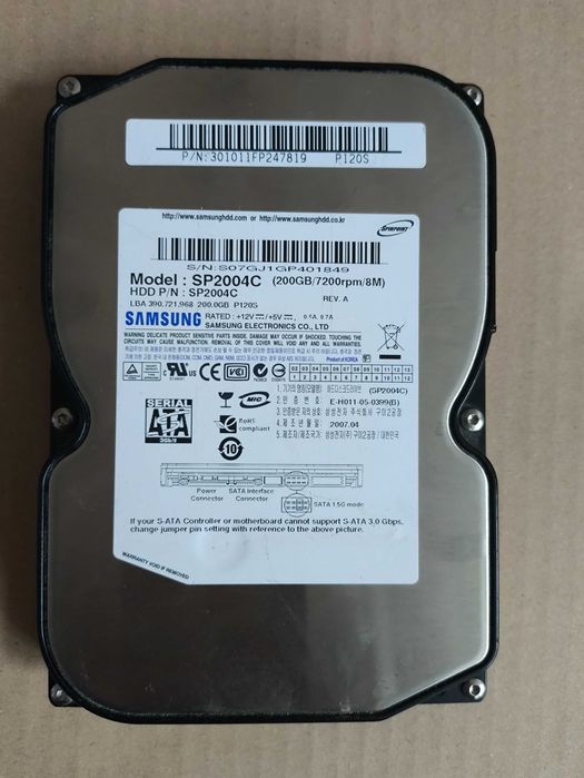 Dysk HDD Samsung SP2004C 200GB 3,5"