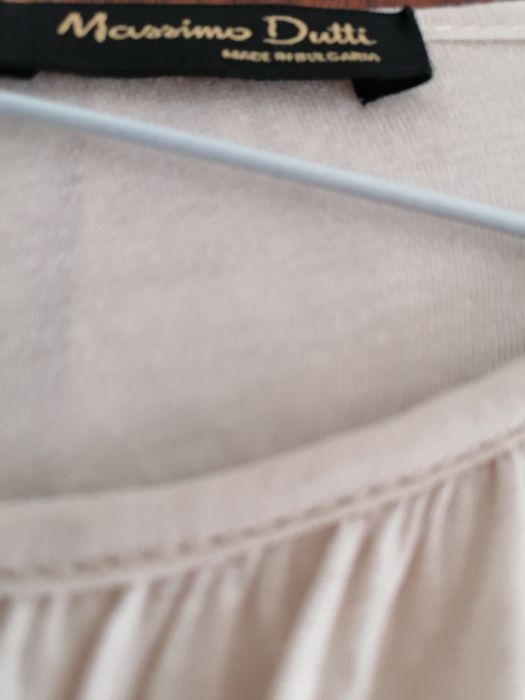 Vestido, cor nude, tS, marca Massimo Dutti