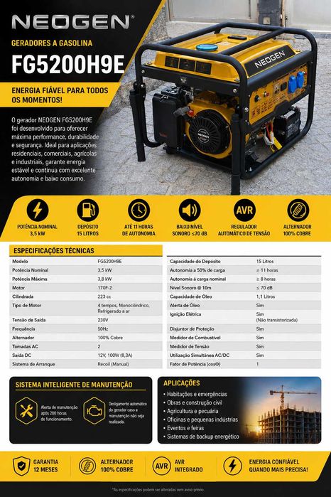 Kit Autoconsumo 25872WHd Anti Apagão 6KW Monofásico Deye + Bateria 16Kwh + Gerador