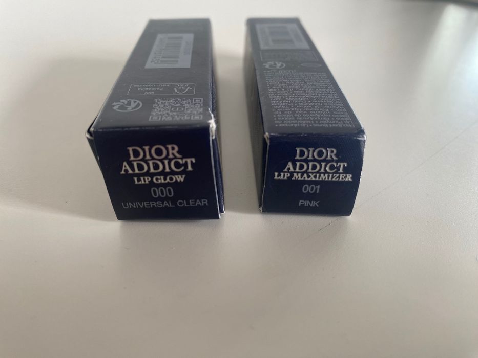 DIOR ADDICT Lip Glow 000 Universal Clear & Lip Maximizer 001 Pink – NOWE