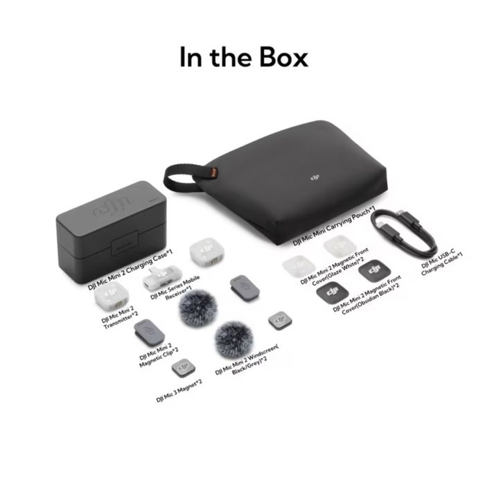 DJI Mic Mini 2 (2TX + 1RX + Charging Case)