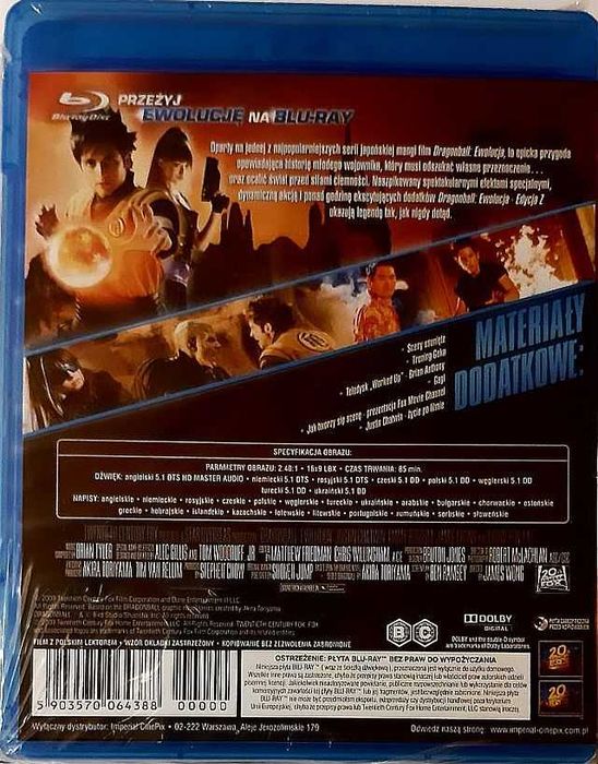 Dragonball: Ewolucja (Blu-ray) Nowy Folia