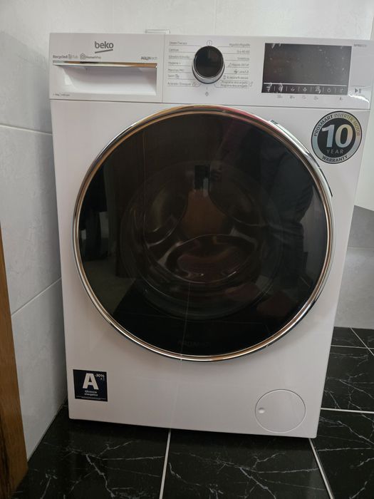 Máquina de Lavar Roupa Beko 9 kg AquaTech 1400 rpm – Excelente Estado