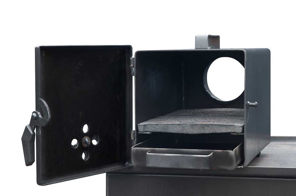 Wędzarnia metalowa z piecykiem 180x55x50 wędz. na zimno / na gorąco