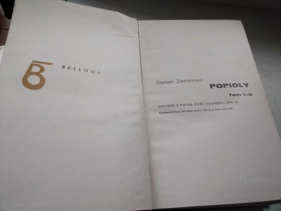 S.Żeromski "Popioły" Tom 1-3
