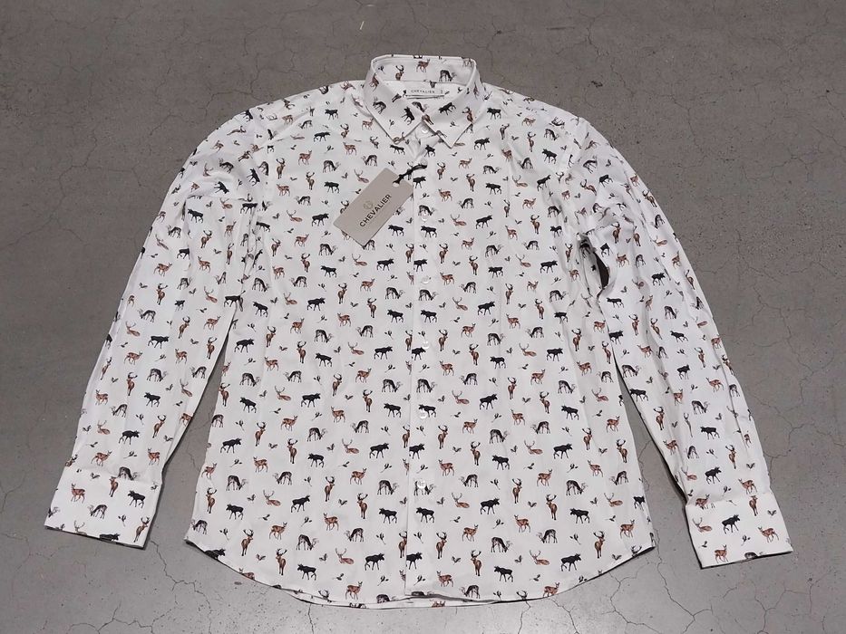 Koszula męska Chevalier Danson Royal Family Print L (716-066) Przecena