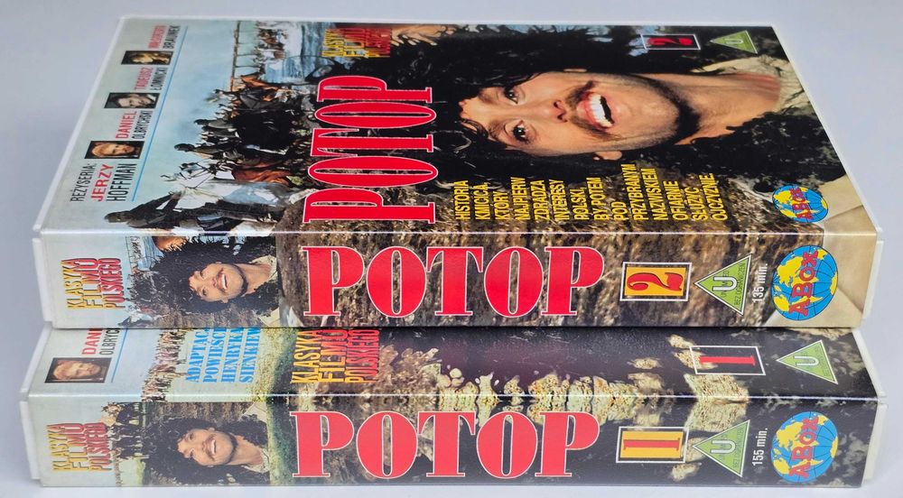 Kaseta  wideo VHS z Filmem Potop cz. I i II
