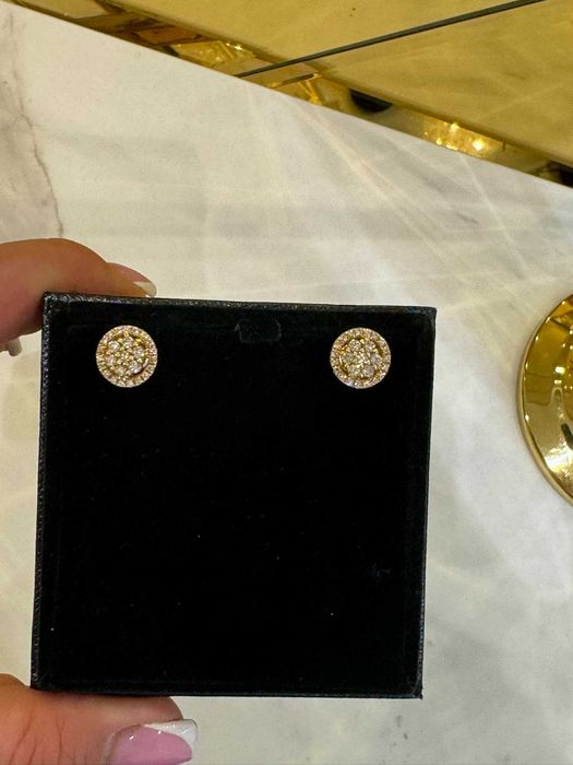 Kolczyki HALO z diamentami 1.00 CT
