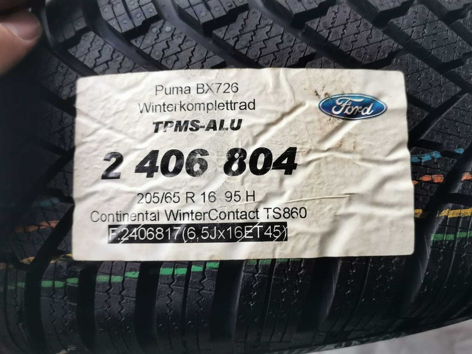 4x koła zimowe Ford Puma 205/65R16 zima nowe