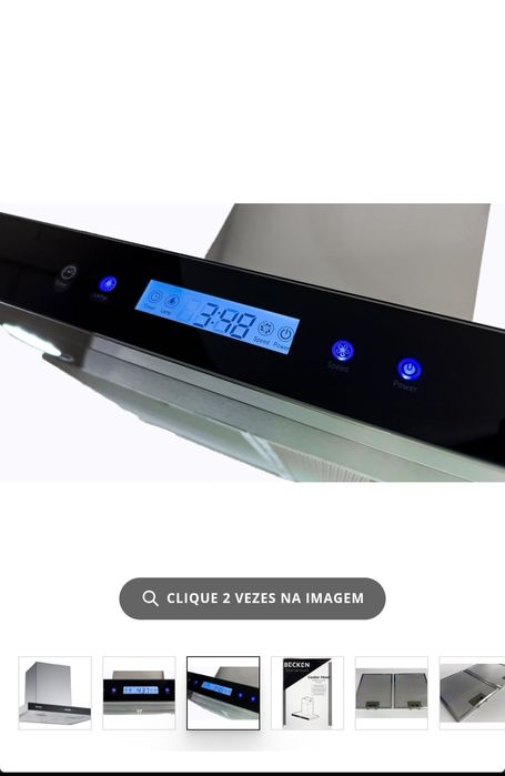 Exaustor becken com painel digital