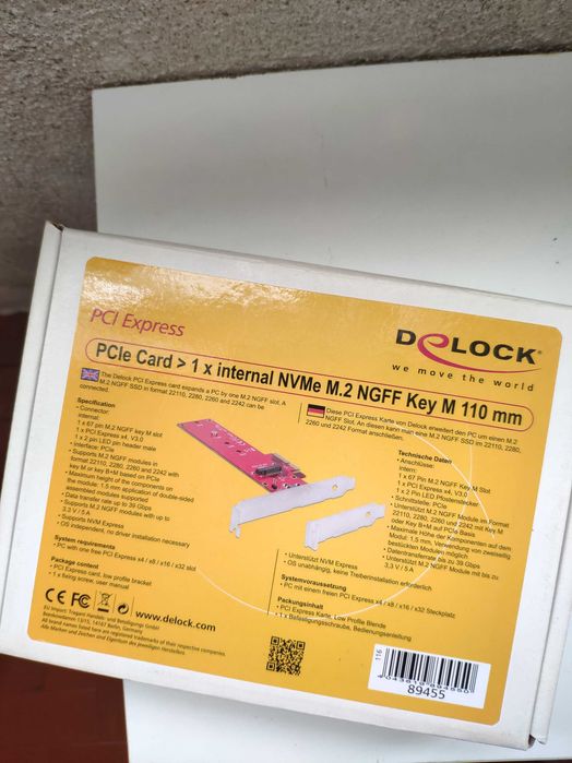 Adaptador pcie card x8 para SSD NVME