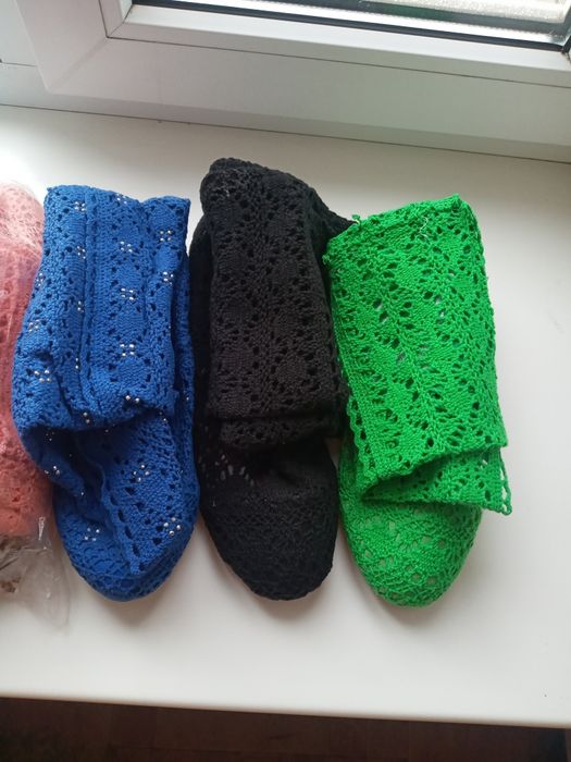 Літні в'язані ажурні чобітки нові