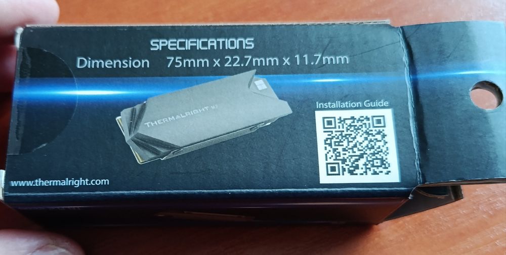 Радіатор для SSD Thermalright M.2 2280 SSD (TR-M.2 2280 SSD)
