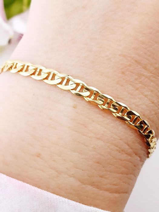 Złota, nowa bransoletka Gucci 585