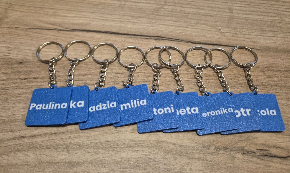 Brelok z Twoim napisem