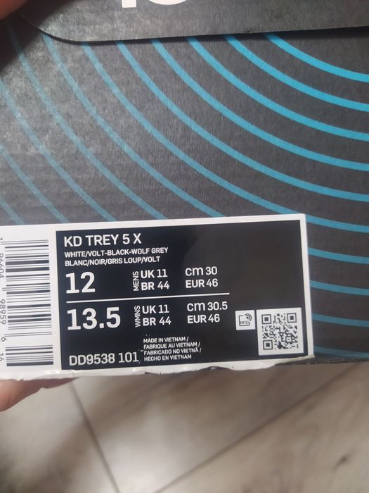 Оригінальні чоловічі кросівки Nike Kd Trey 5 Basketball ( DD9538-101)