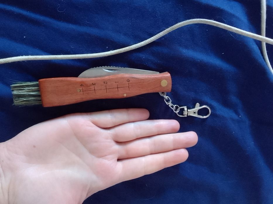 Нож грибника грибной новый нож ніж грибаря з щіткою