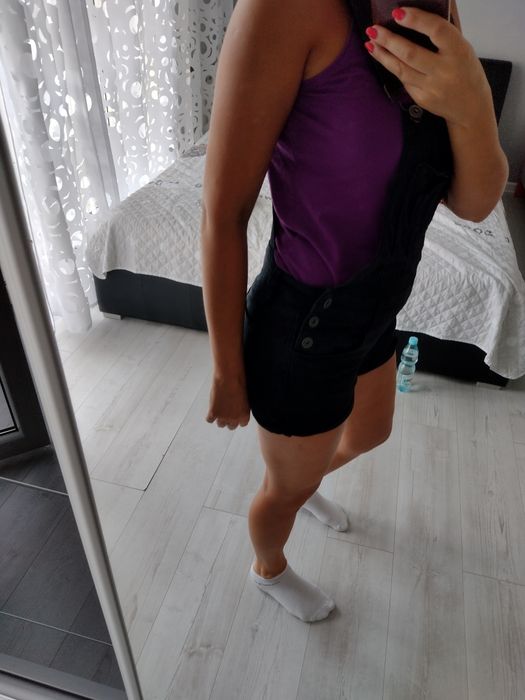 Ogrodniczki S/M czarne