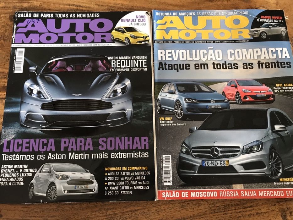 Revistas automoveis AUTOMOTOR varios numeros