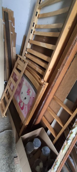Łóżko piętrowe drewniane