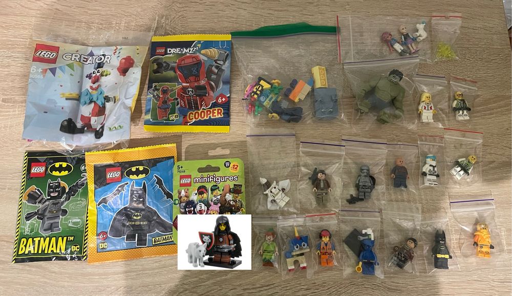 Лего торси, ноги, голови, аксесуари, минифигурки