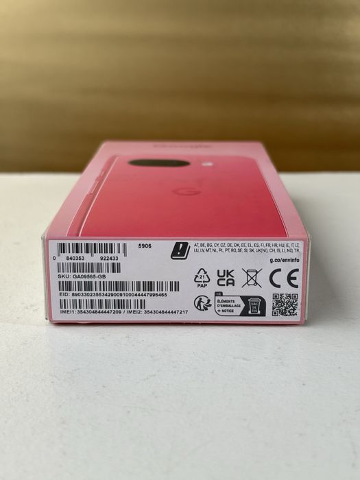 Смартфон Google Pixel 9a 5G 128GB Peony — новий