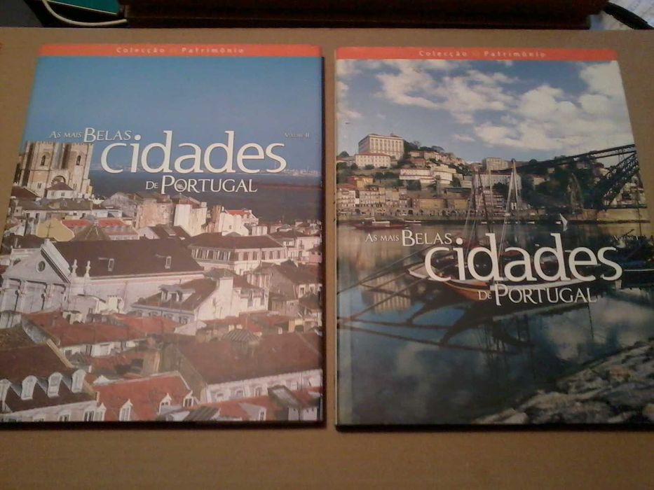 2 livros sobre as mais belas cidades de portugal