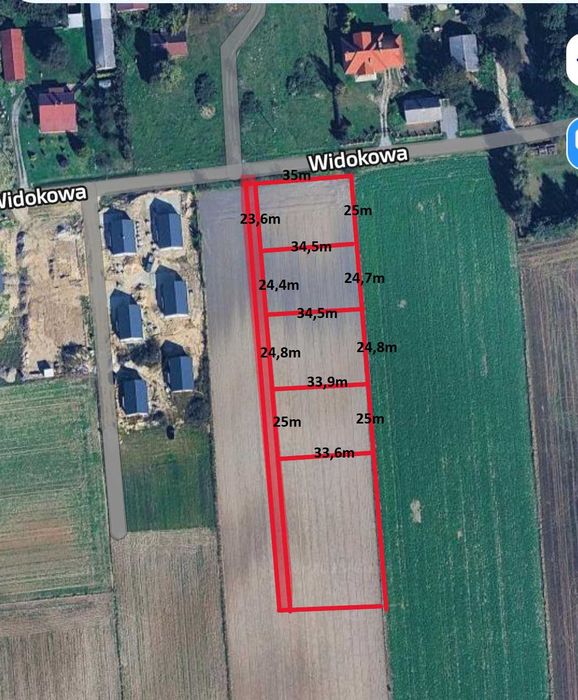 Cztery atrakcyjne działki - Niedrzwica Duża (844m2)