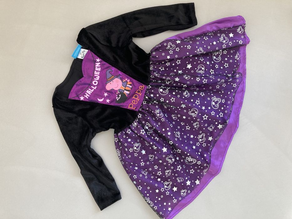 Strój karnawałowy przebranie wiedźma peppa czarownica 86/92 cm