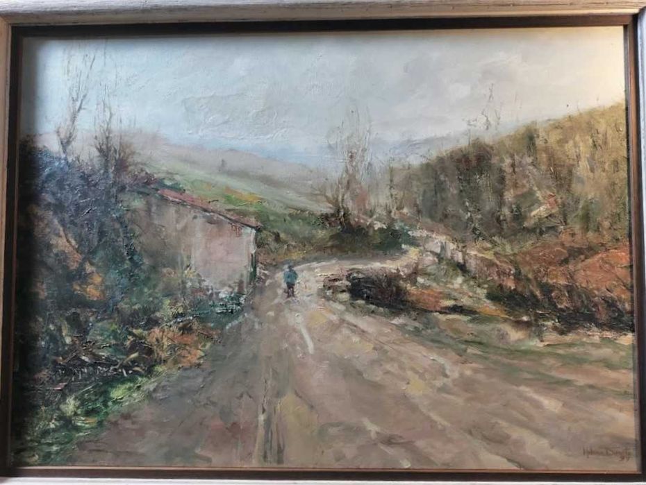 Pintura a óleo s/ tela de Helena Duarte, «Astúrias»