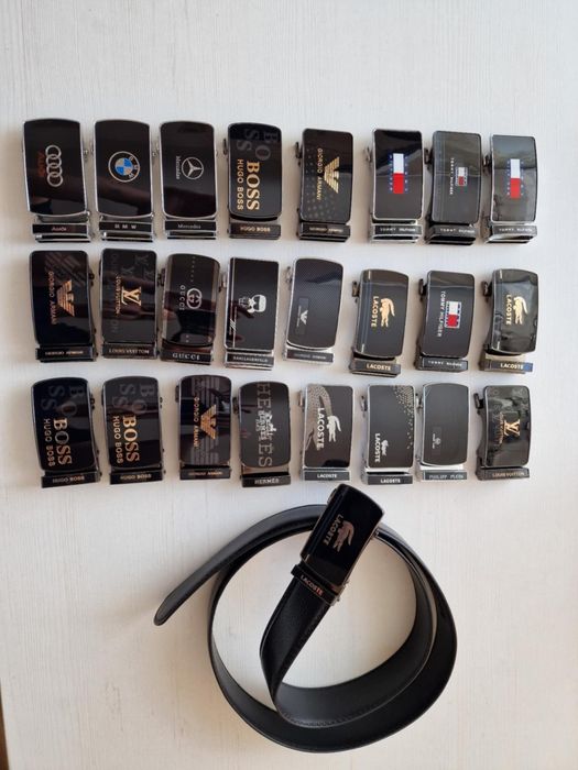 Nowy Skórzany Pasek Męski Tommy Lacoste CK Armani Hugo Boss