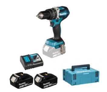 MAKITA Wkrętarka udarowa DHP484 2x5,0 Ah