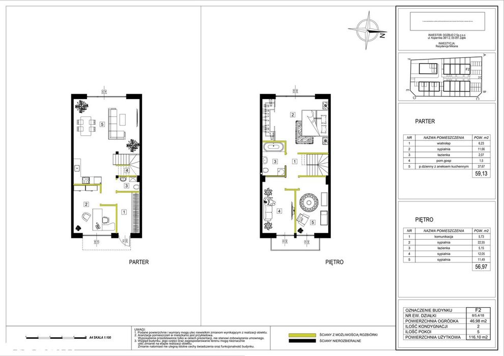 4-pokojowy dom 116m2 + ogródek Bezpośrednio