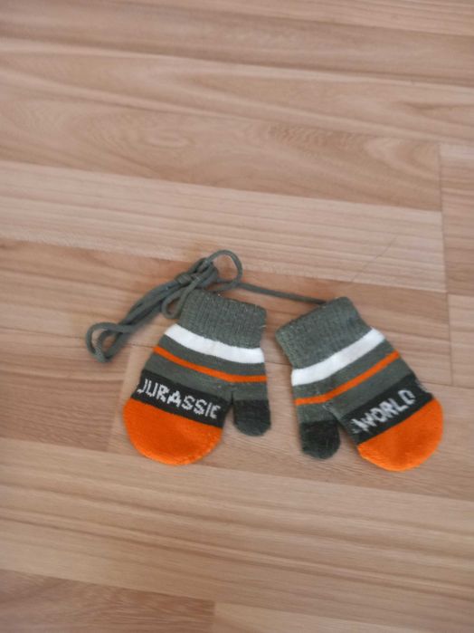 Zestaw czapka Miś z szalikiem + komin Miś  + 2 pary rekawiczek