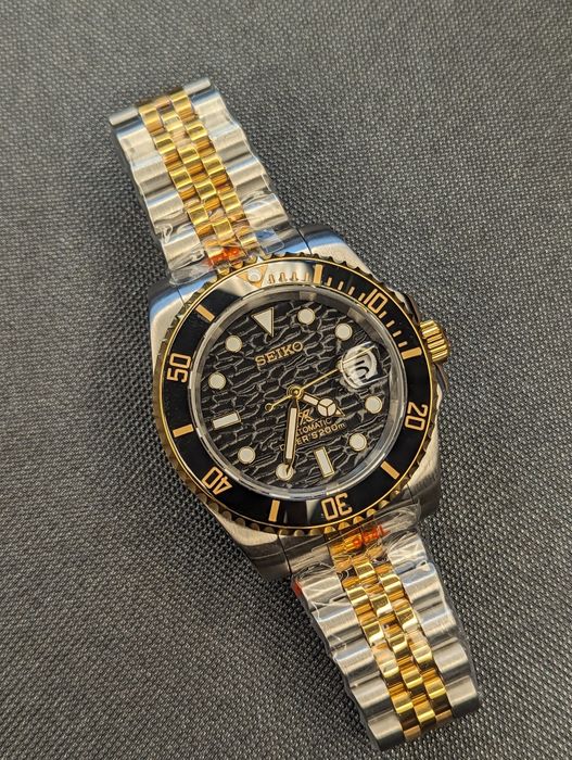 Seiko mod submariber bicolor guma/bransoleta
