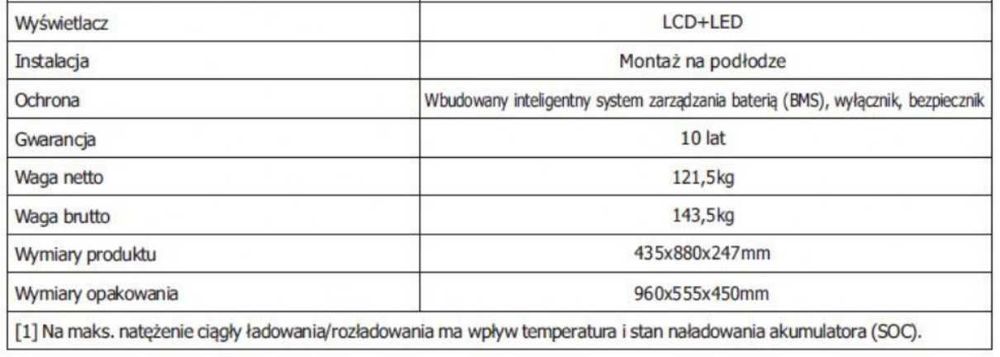 Magazyn Energii FELICITY FLA48314-EU 16kWh (niskonapięciowy)