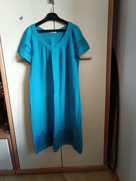 Сукня літня лляна нарядна