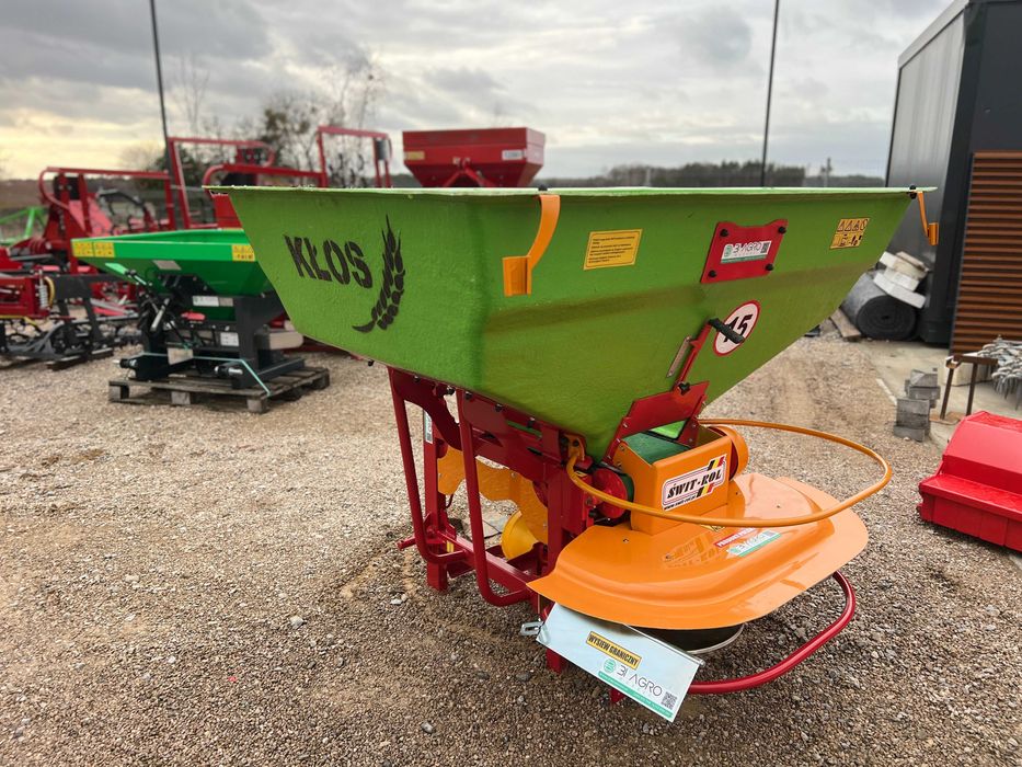 Rozsiewacz nawozów 600L 850kg DEXWAL dwutarczowy KŁOS Motyl -- RATY--