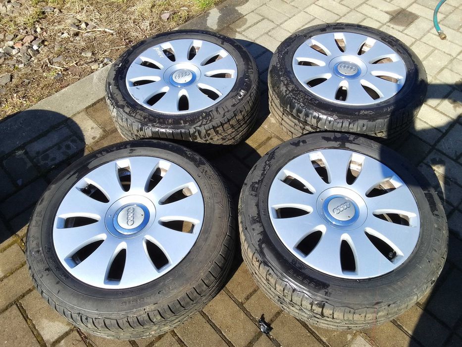 alumfelgi z oponami AUDI A4 B6 B7 205/55R16+opony