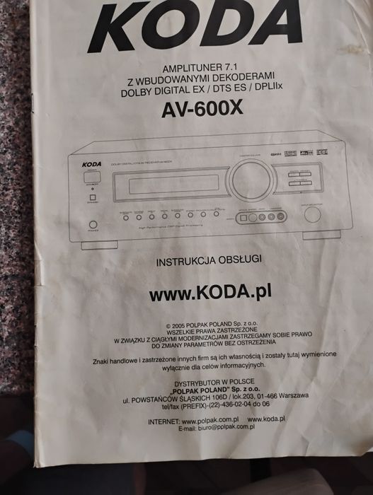 Wieża KODA AV-600X