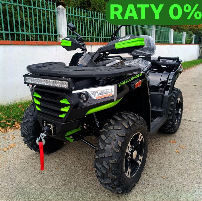 Wielki QUAD ASIX CHALLENGER 300 Homologacja Wyciągarka RatyDOWÓZGRATIS