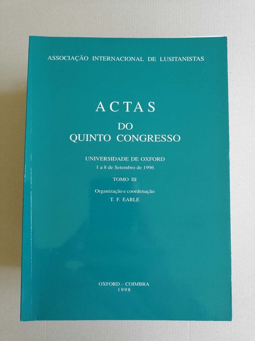 Actas do Quinto Congresso da Associação Internacional de Lusitanistas