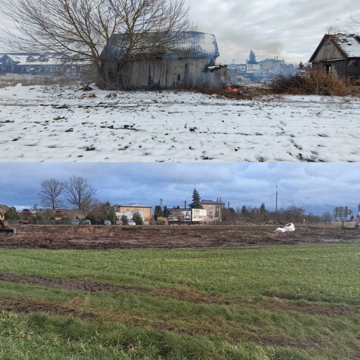 Koparka koparko-ładwarka piach ziemia kruszywa wywrotka rozbiorki