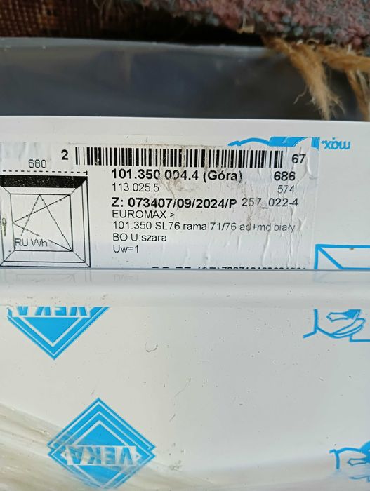 Sprzedam nowe okno 680x680