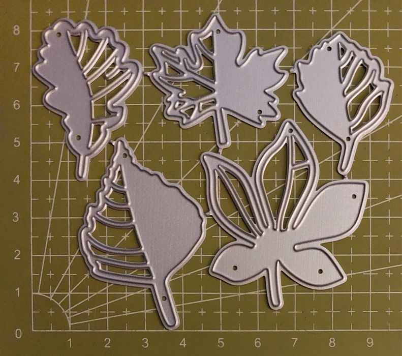 7182. Wykrojniki listki liście scrapbooking