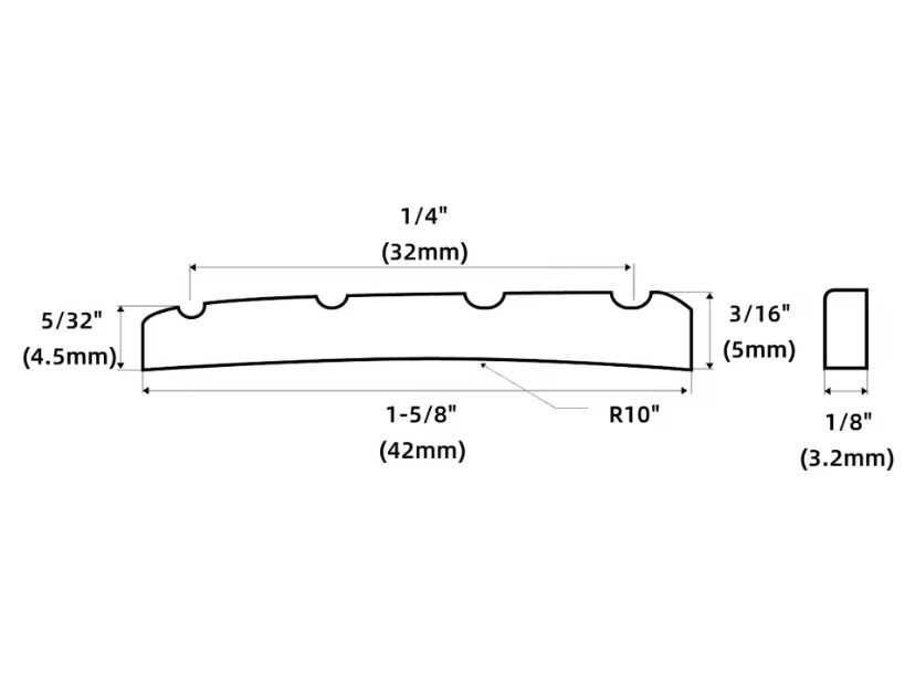 Nut osso para baixo Fender
