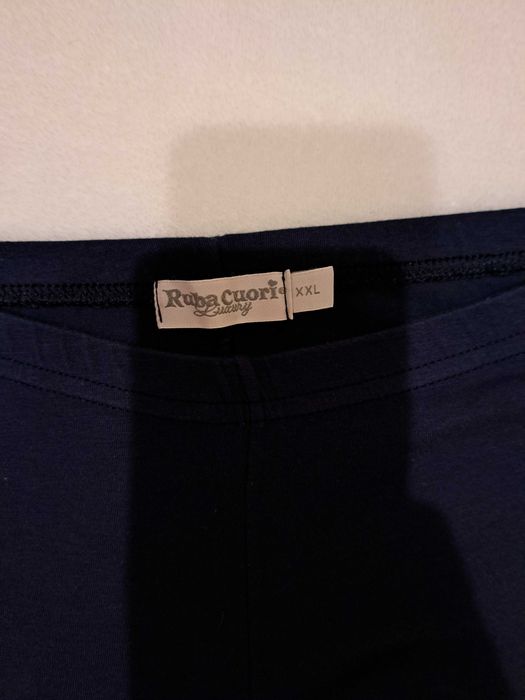 Legginsy 3/4 granatowe roz. S-M