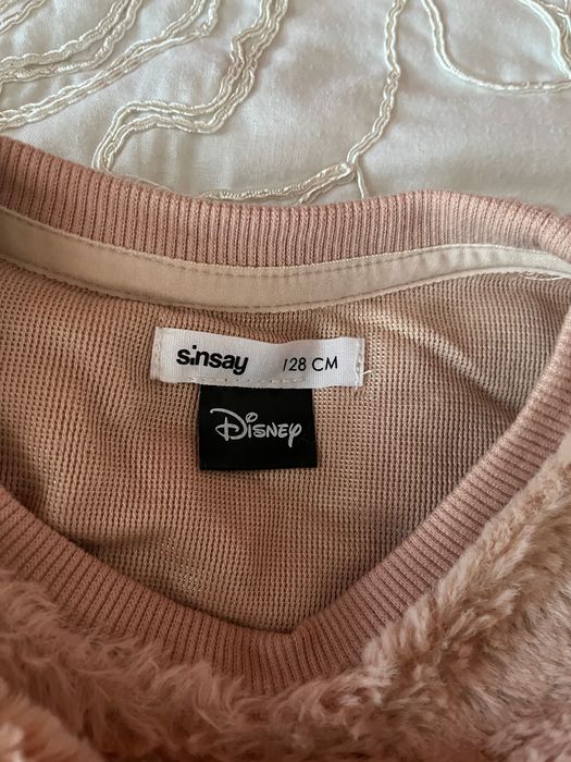 Bluza misiowata pudrowy róż Minnie dla dziewczynki, roz 128, Sinsay