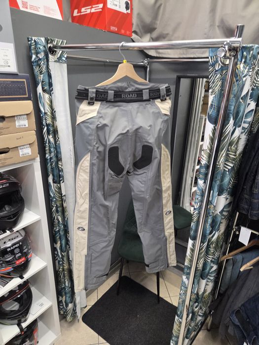 Spodnie motocyklowe Polo Road jasne tekstylne damskie roz 38