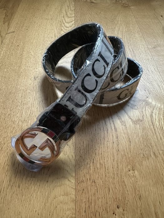 Pasek Gucci 110cm biały